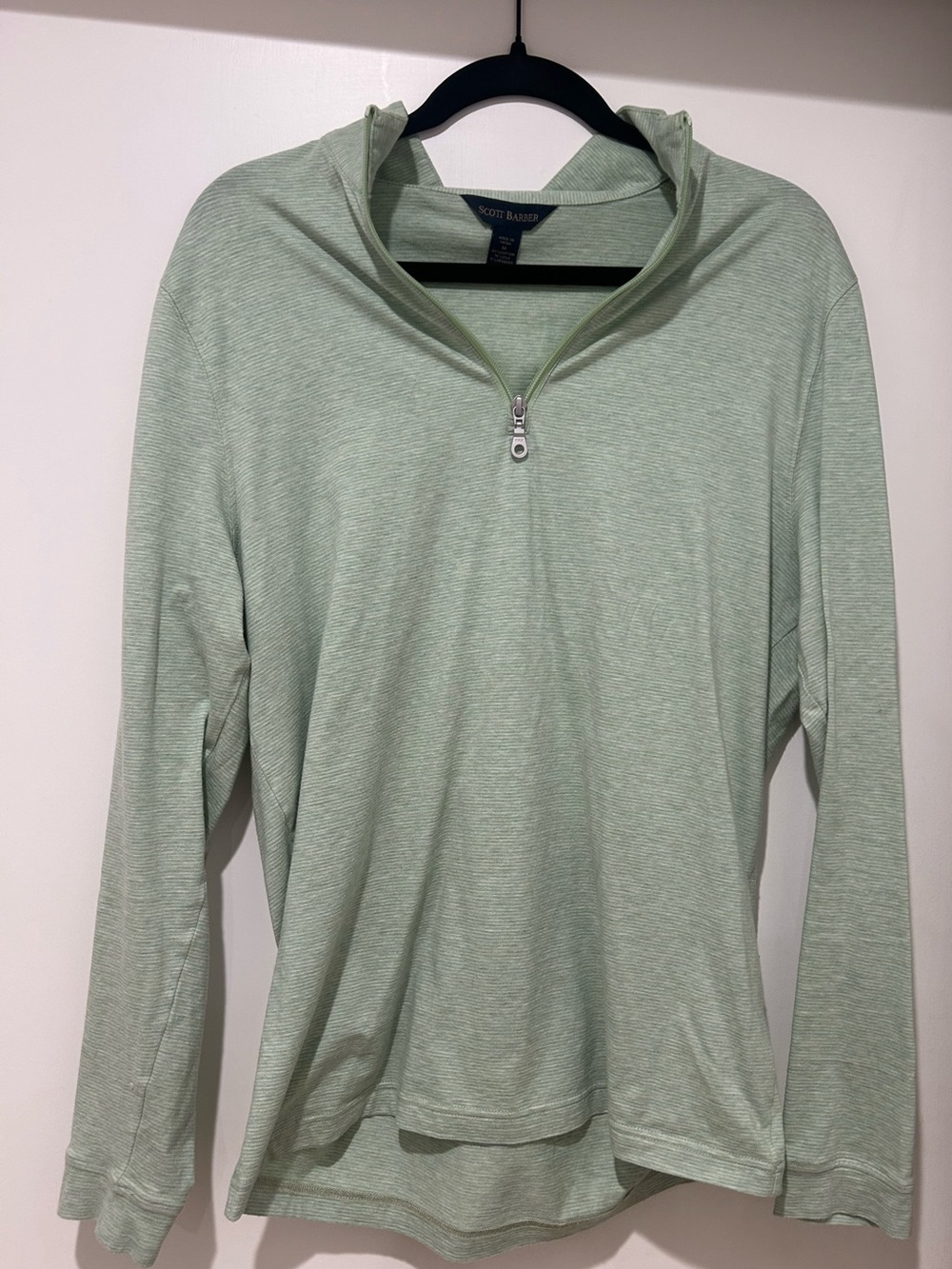Scott Barber Men’s Light Green Zip-Up